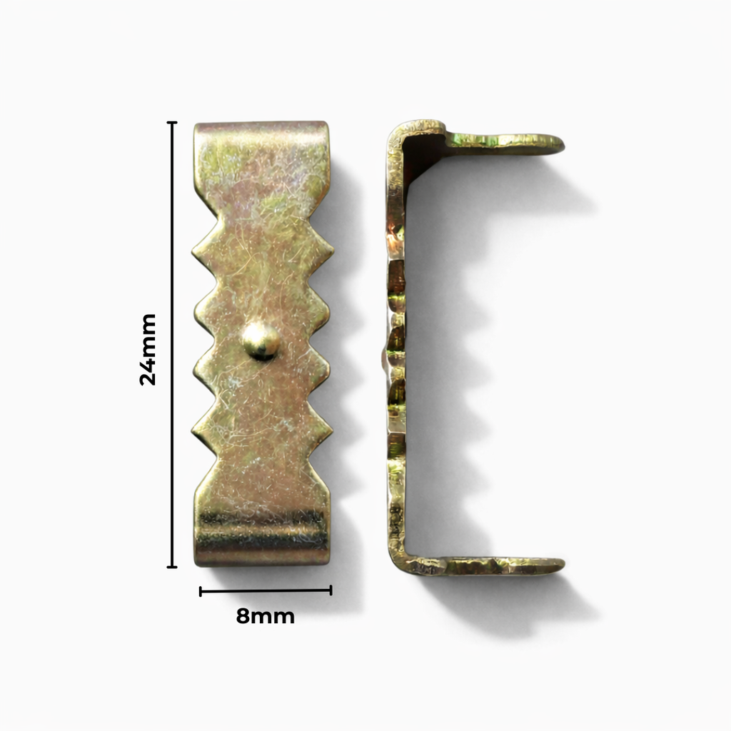 Hanger Sawtooth Self Fix 8X24mm 100 Pack Gold