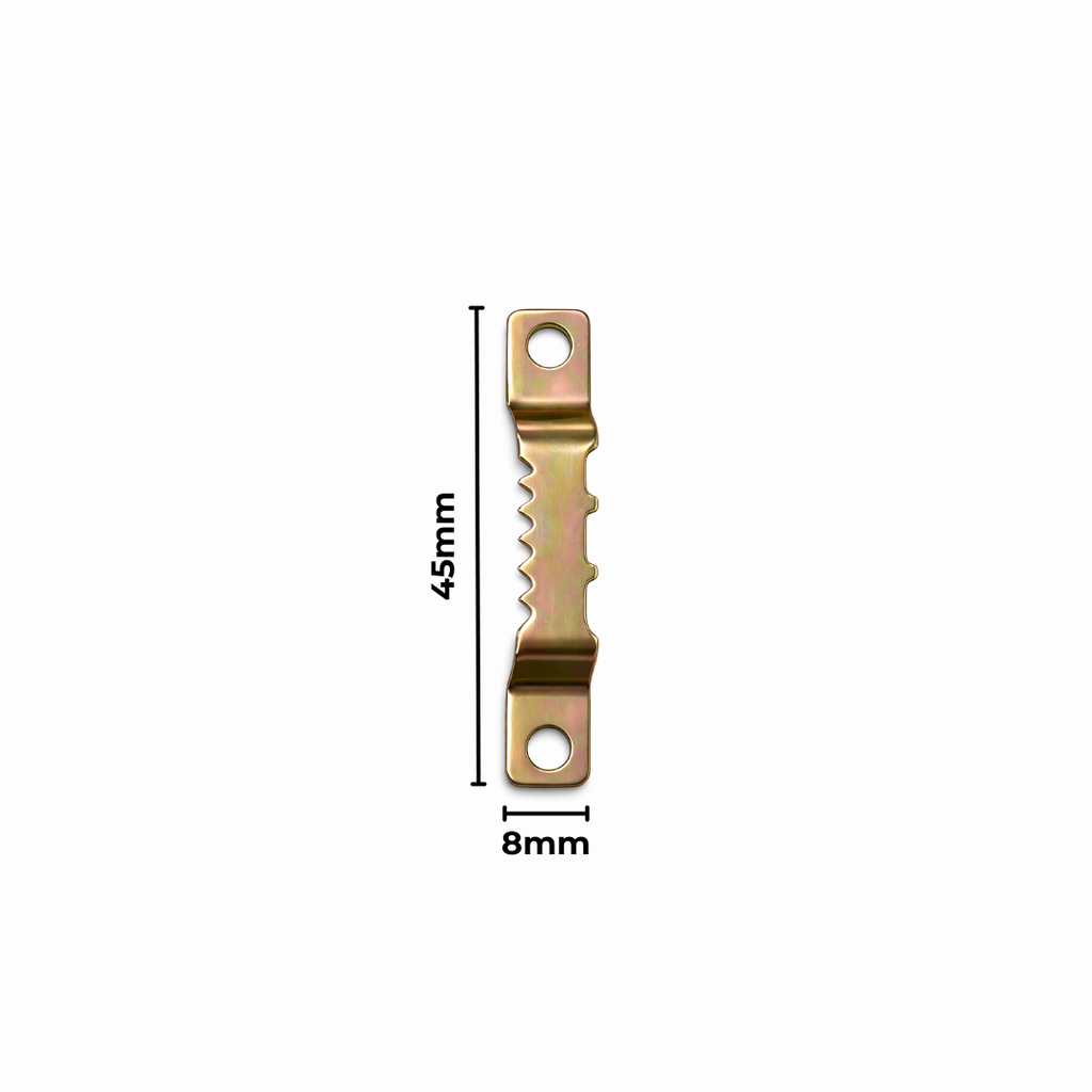 Hanger Sawtooth 8X45mm 100 Pack Gold