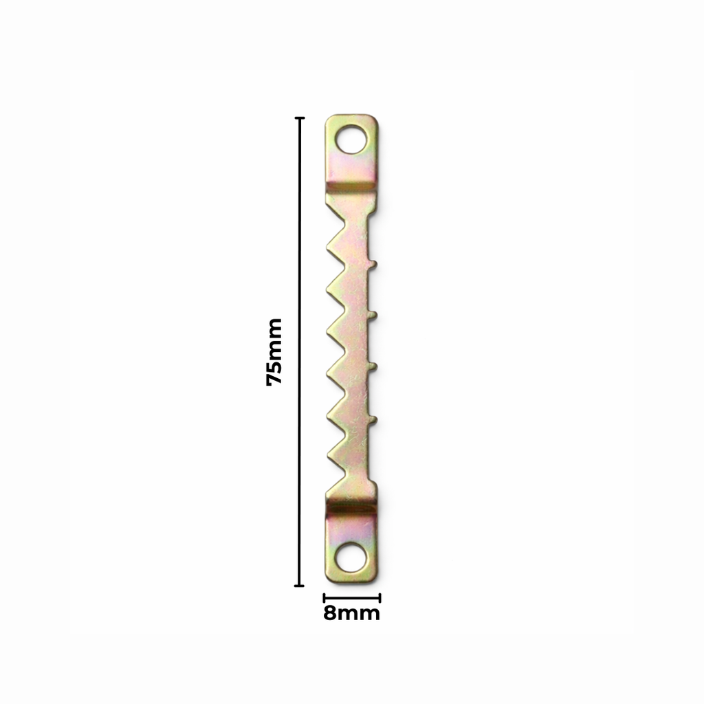 Hanger Sawtooth 8X75mm 100 Pack Gold