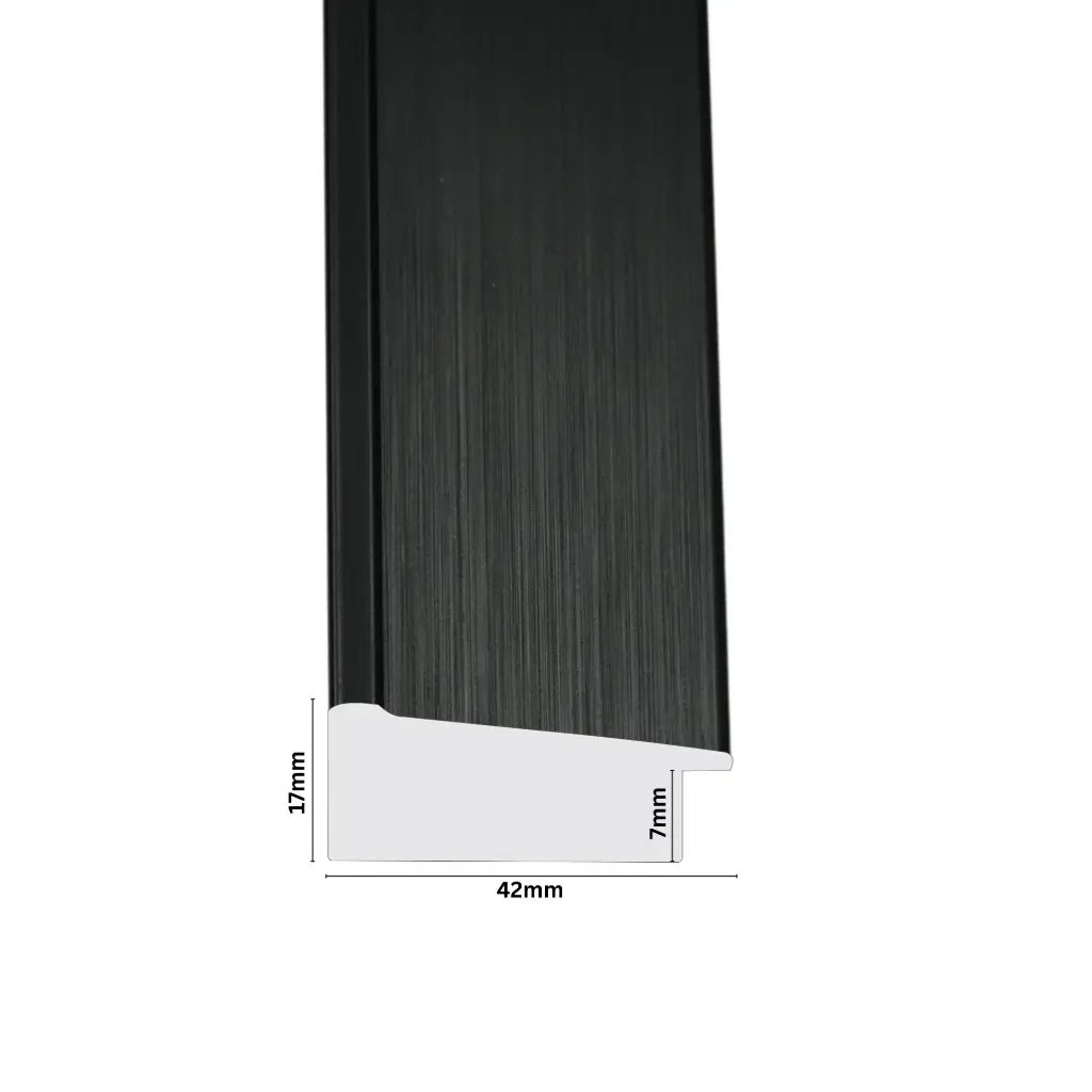 PS Moulding W 42 X H 17 X L 2900mm Satin Black