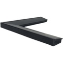 PS MOULDING W 42 X H 17 X L 2900MM SATIN BLACK