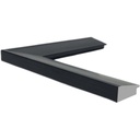PS Moulding W 42 X H 17 X L 2900mm Satin Black
