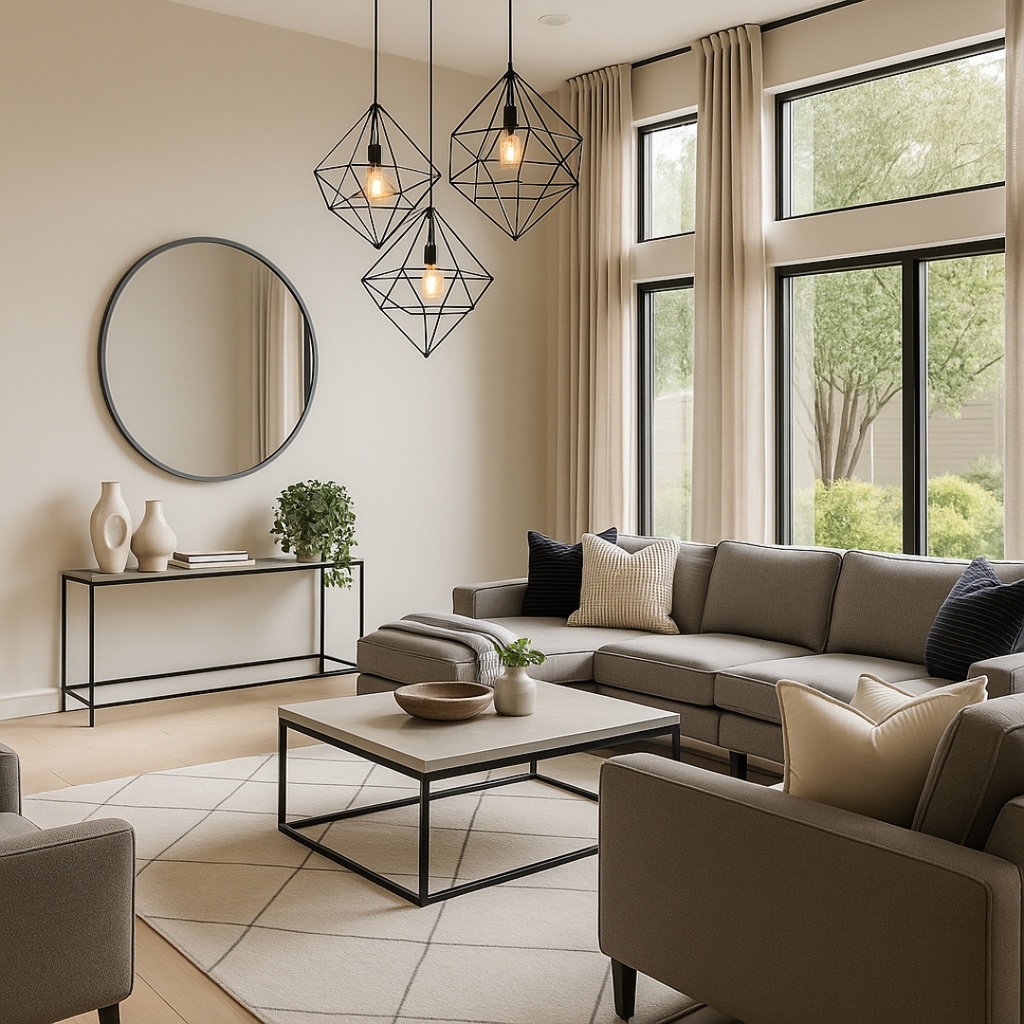 Mirror Round 700mm Grey