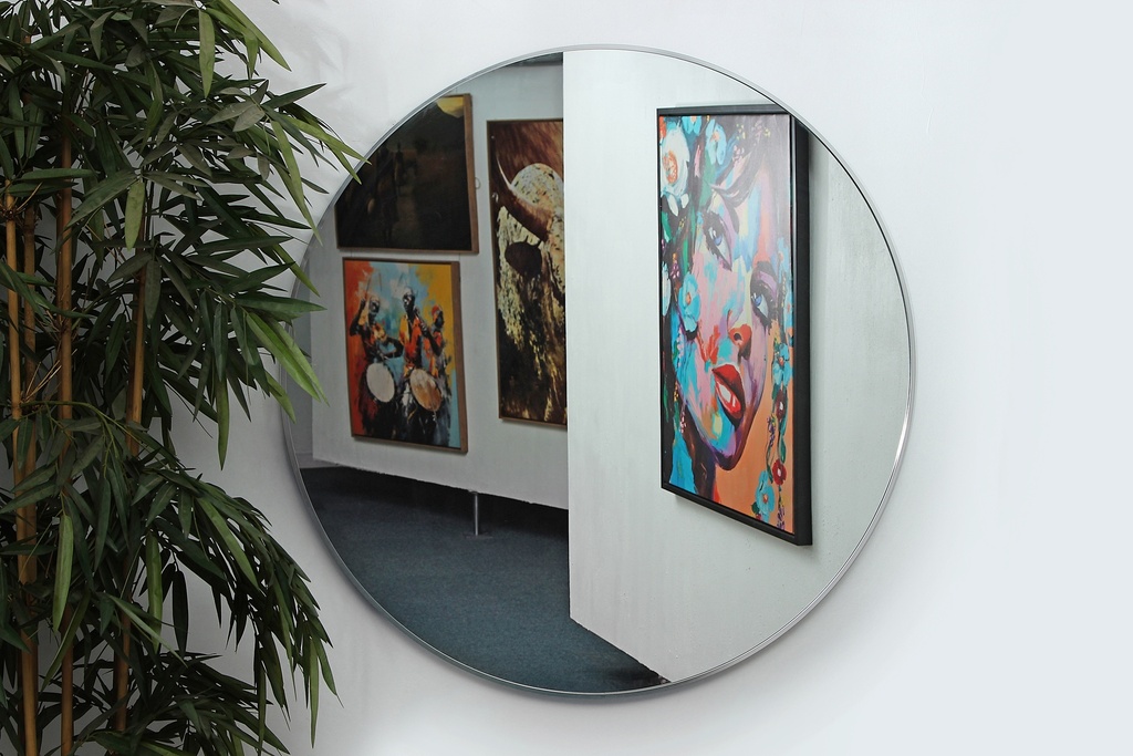 MIRROR ROUND 1200MM BLACK