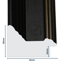 Q-Moulding W 51 X H 30 X L 2900mm Brown