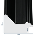 Q-Moulding W 51 X H 30 X L 2900mm Black