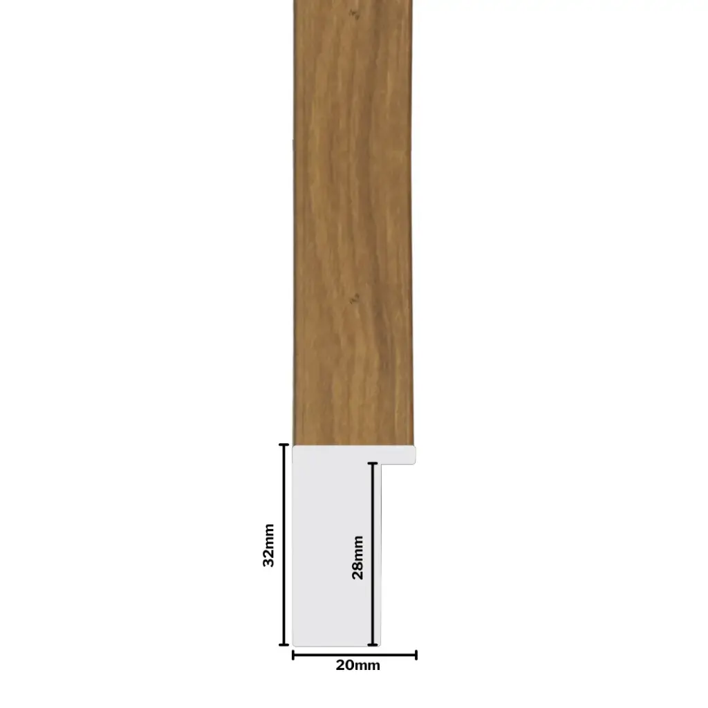 PS Moulding W 20 X H 32 X L 2900mm Natural Kiaat