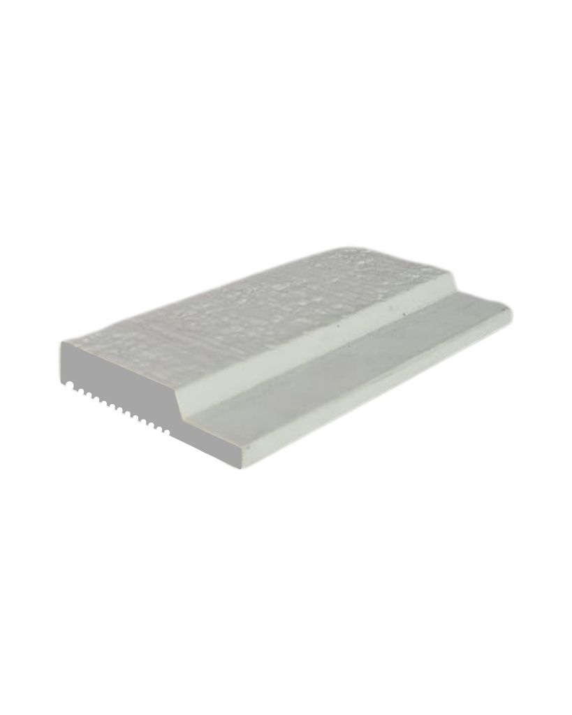 WALL PANEL STARTER 52X10X2400MM WHITE EMBOSSED (195MM)