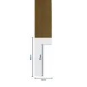 Wood Moulding W 16 X H 35 X L 2900mm Brown