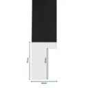 Wood Moulding W 23 X H 35 X L 2900mm Black