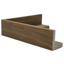WOOD MOULDING W 37 X H 44 X L 2900MM BROWN (CANVAS FLOATER 33MM) 7 MM FACE