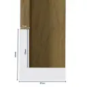 Wood Moulding W 37 X H 44 X L 2900mm Brown (Canvas Floater 33mm) 7mm Face