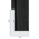 Wood Moulding W 37 X H 63 X L 2900mm Black (Canvas Floater 52mm) 7mm Face