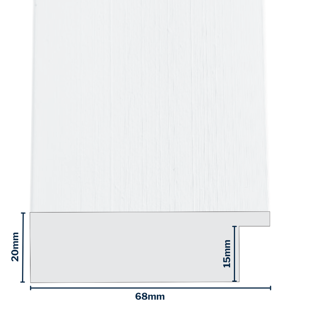 Q-Moulding W 68 X H 20 X L 2900mm White