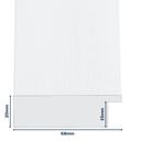 Q-Moulding W 68 X H 20 X L 2900mm White