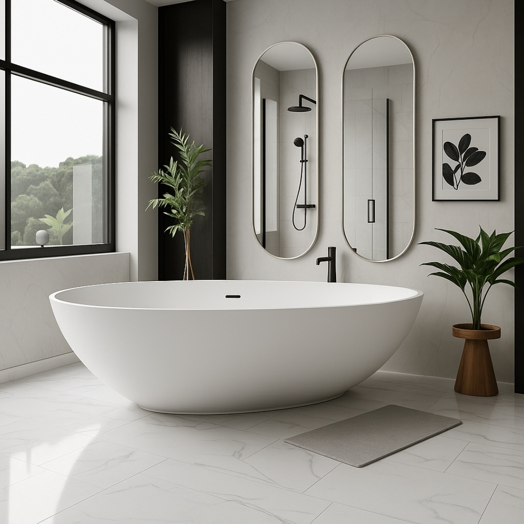 Mirror Pill 1200X500mm Silver