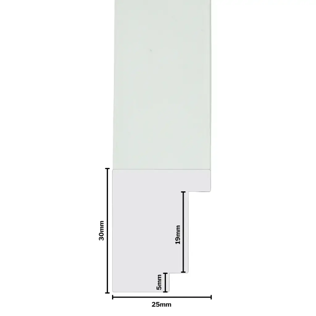 PS Moulding W 25 X H 30 X L 2900mm White