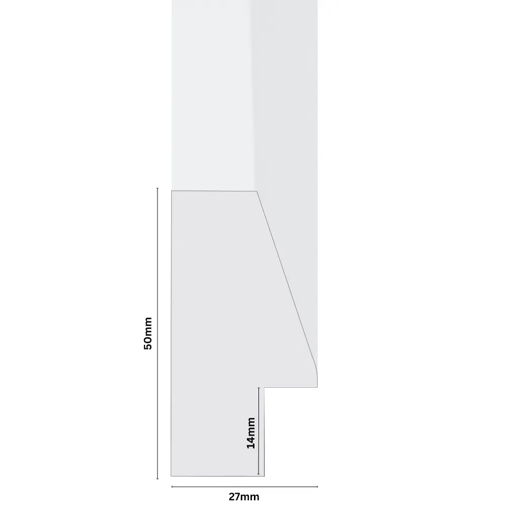 Ps Moulding W 27 X H 50 X L 2900mm White