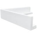 PS MOULDING W 30 X H 45 X L 2900MM WHITE (CANVAS FLOATER 33MM) 10MM FACE
