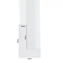 PS Moulding W 30 X H 45 X L 2900mm White (Canvas Floater 33mm) 10mm Face