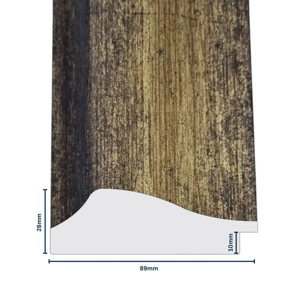PS Moulding W 89 X H 28 X L 2900mm Antique Gold