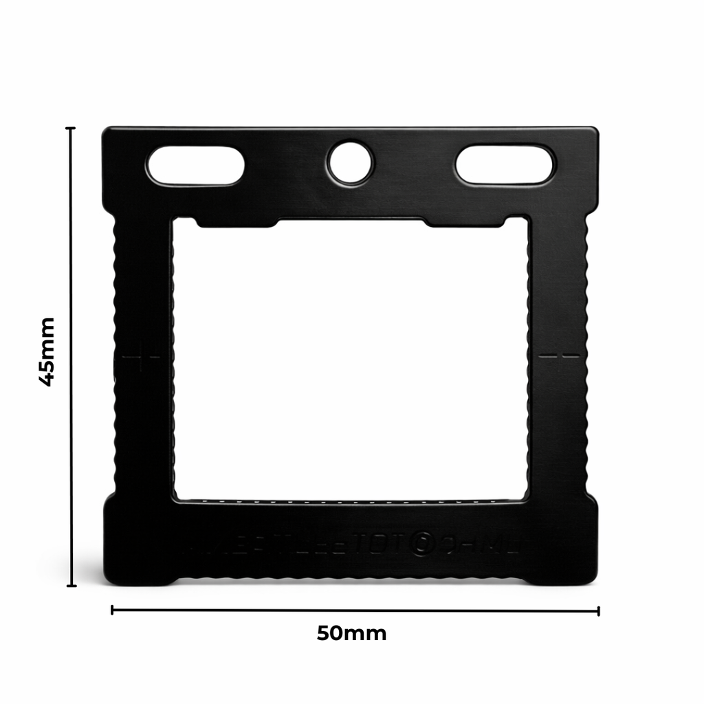 Hanger Sawtooth Rectangle 45X50mm Black