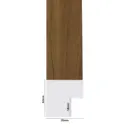 PS Moulding W 32 X H 32 X L 2900mm Natural Kiaat With White Face