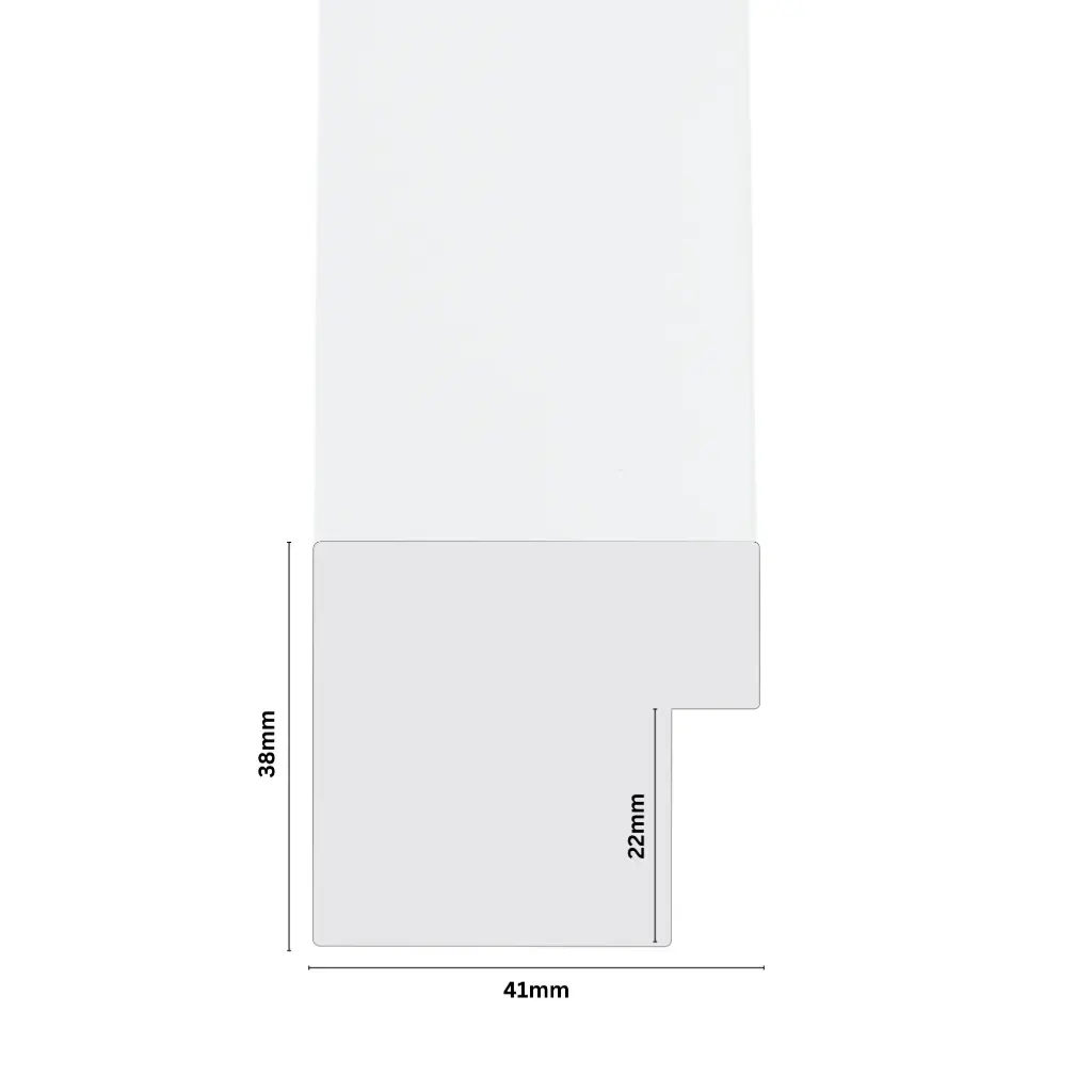PS Moulding W 41 X H 38 X L 2900mm White
