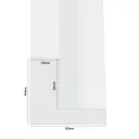 PS Moulding W 52 X H 45 X L 2900mm White (Canvas Floater 33mm) Dual Face 10/20mm