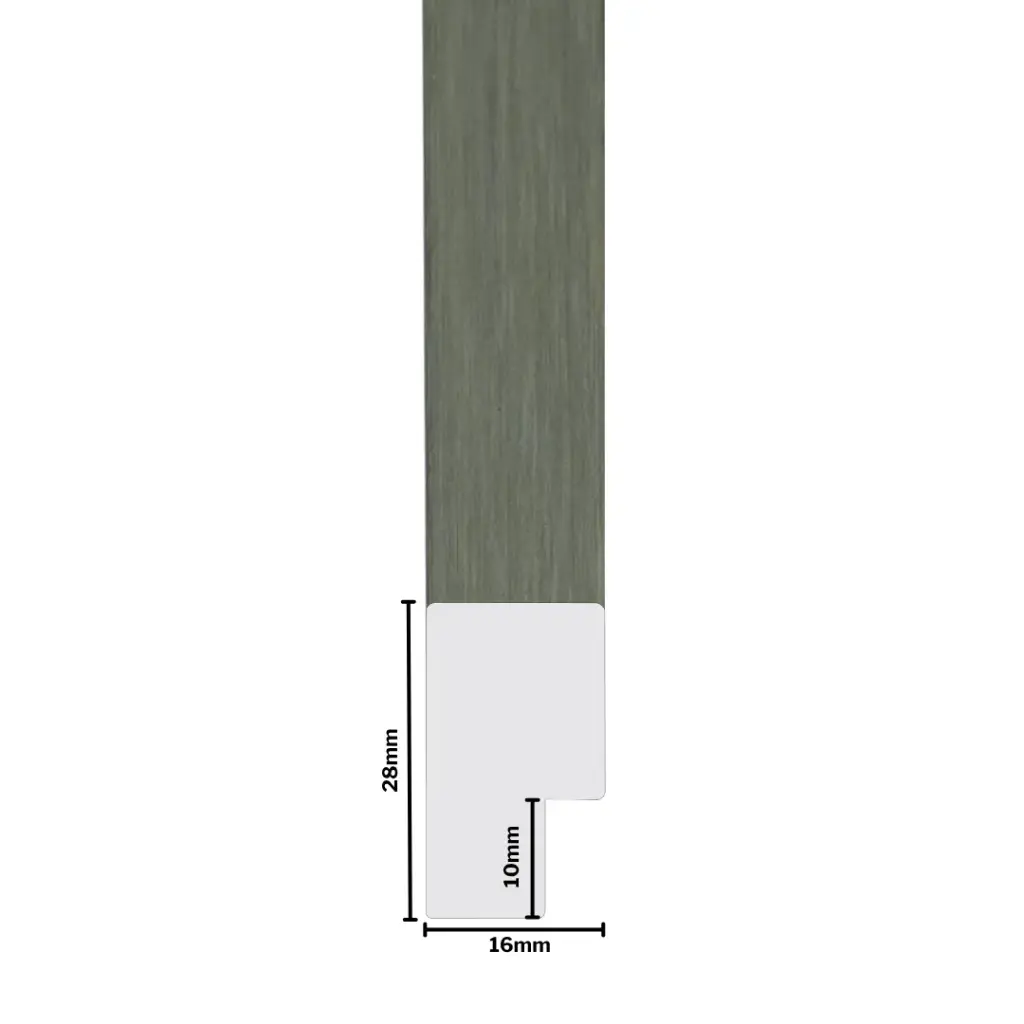 PS Moulding W 16 X H 28 X L 2900mm Grey & White