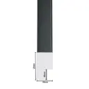 PS Moulding W 16 X H 28 X L 2900mm Black & White