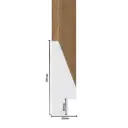 PS Moulding W 25 X H 70 X L 2900mm Natural Kiaat