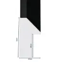Wood Moulding W 23 X H 51 X L 2900mm Black Stain