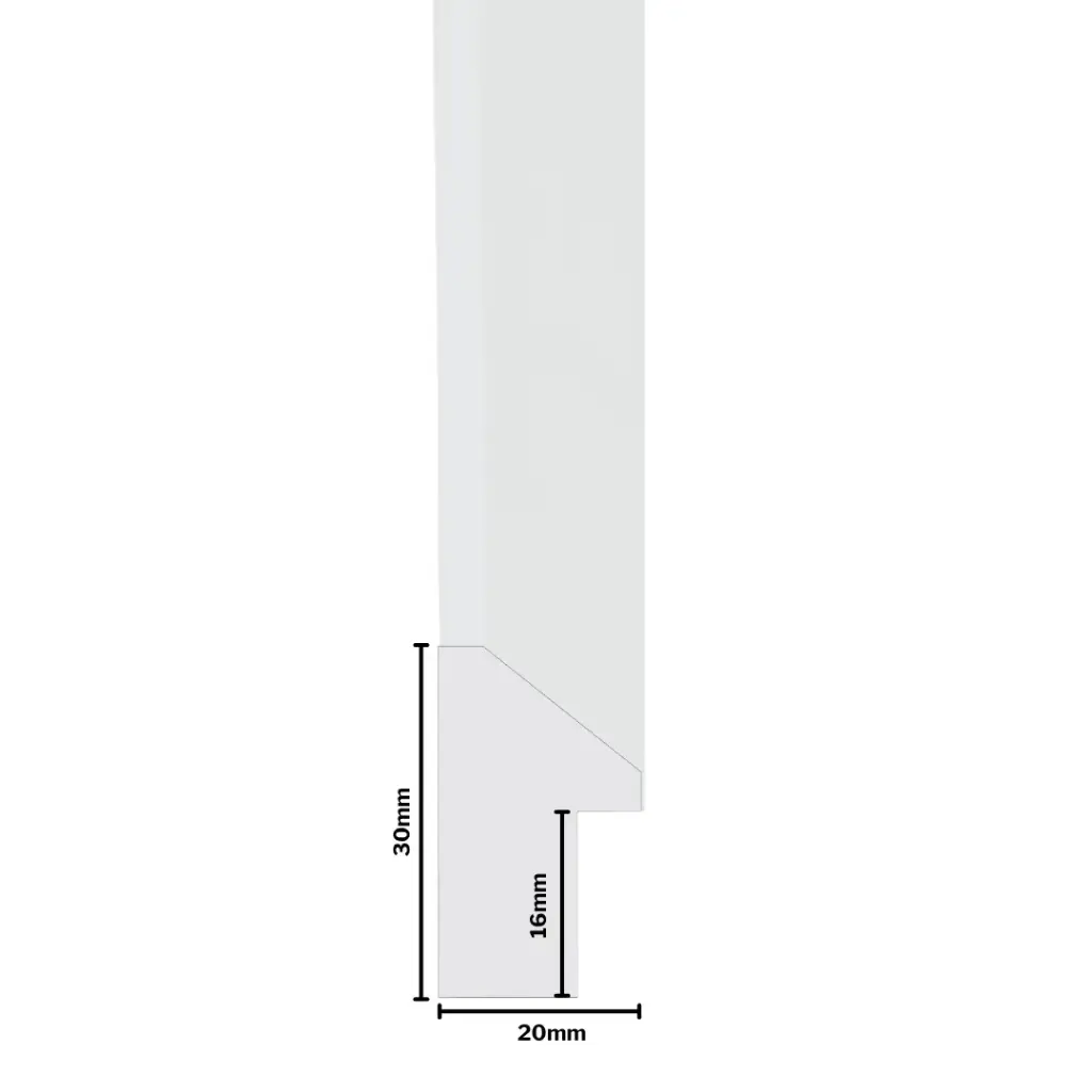 PS Moulding W 20 X H 30 X L 2900mm White