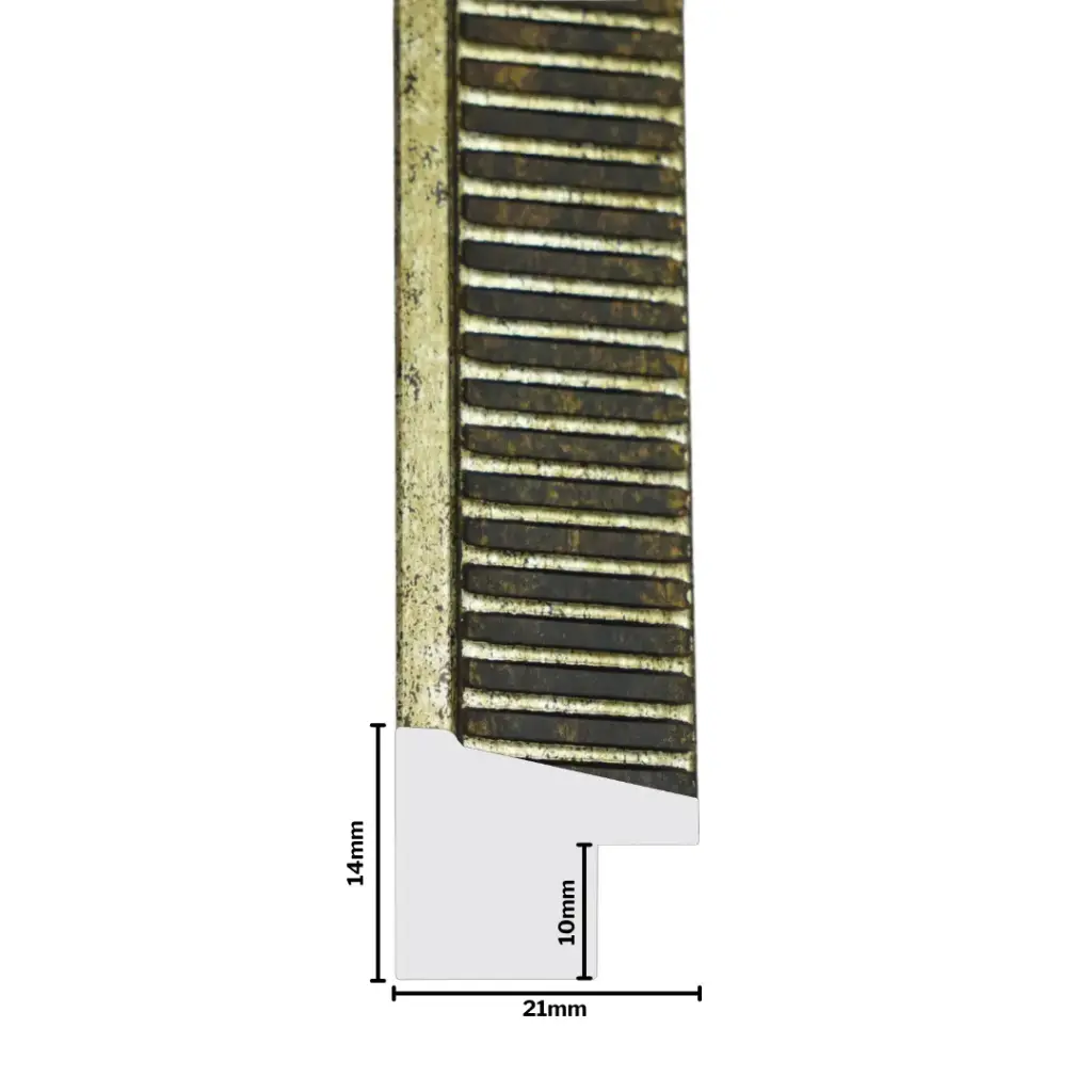 PS Moulding W 25 X H 19 X 2900mm Antique Silver