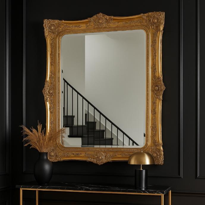 Mirror Ornate 1350X1640mm Gold