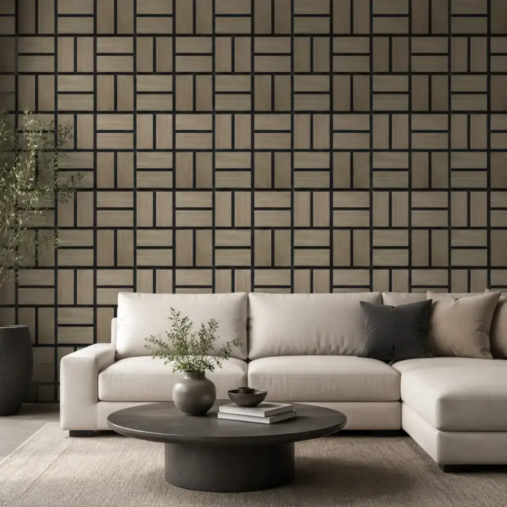 Wall Panel 765X380mm Acoustic Chestnut