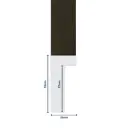 Wood Moulding W 16 X H 35 X L 2900mm Dark Coffee