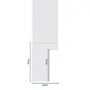 Wood Moulding W 23 X H 35 X L 2900mm White