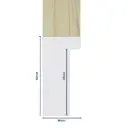 Wood Moulding W 30 X H 60 X L 2900mm Natural