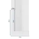 Wood Moulding W 37 X H 63 X L 2900mm White (Canvas Floater 52mm) 7mm Face