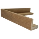 Wood Moulding W 37 X H 38 X L 2900mm Brown (Canvas Floater 27mm) 7mm Face