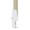 Wood Moulding W 13 X H 75 X L 2900mm Natural