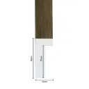 Wood Moulding W 16 X H 35 X L 2900mm American Walnut