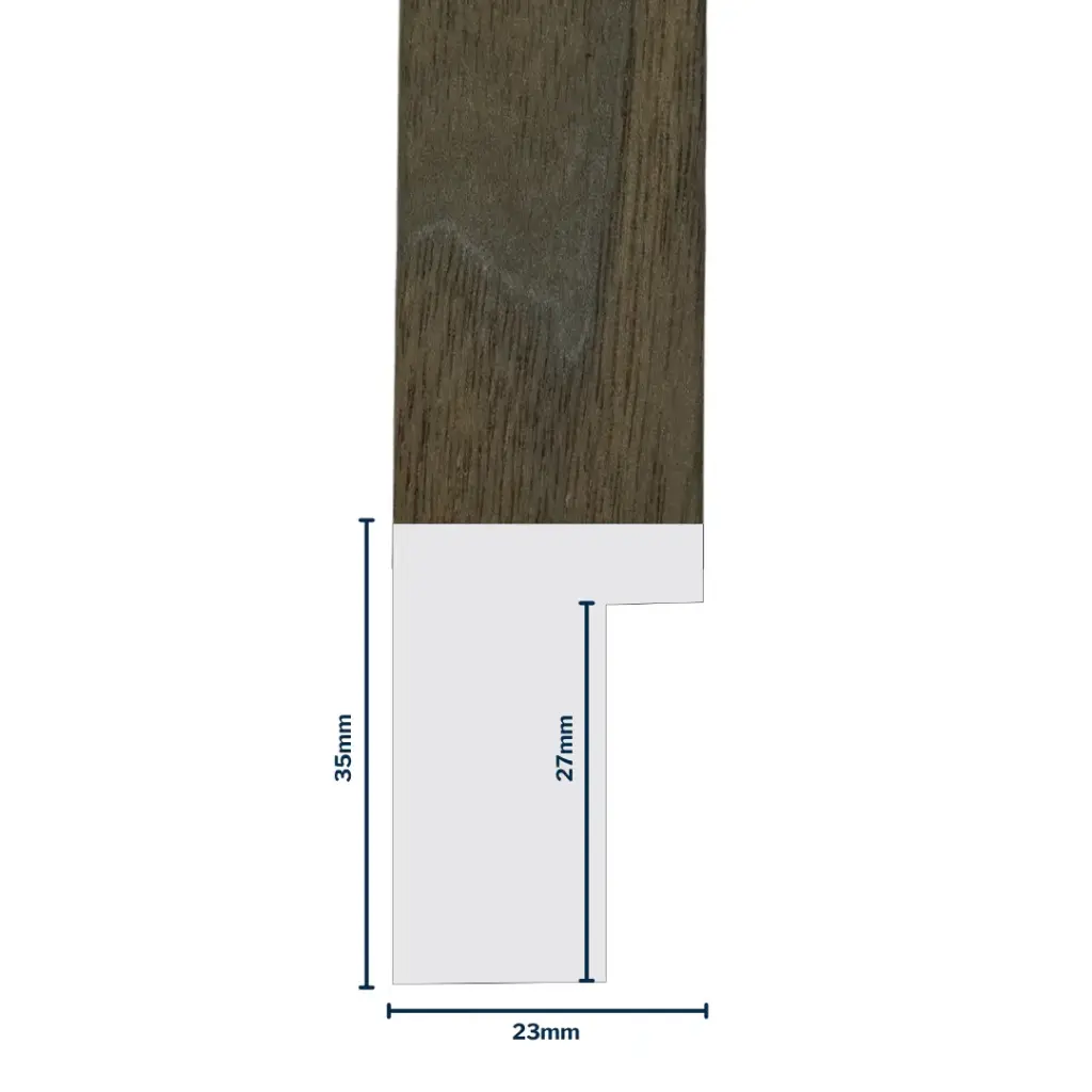 Wood Moulding W 23 X H 35 X L 2900mm American Walnut