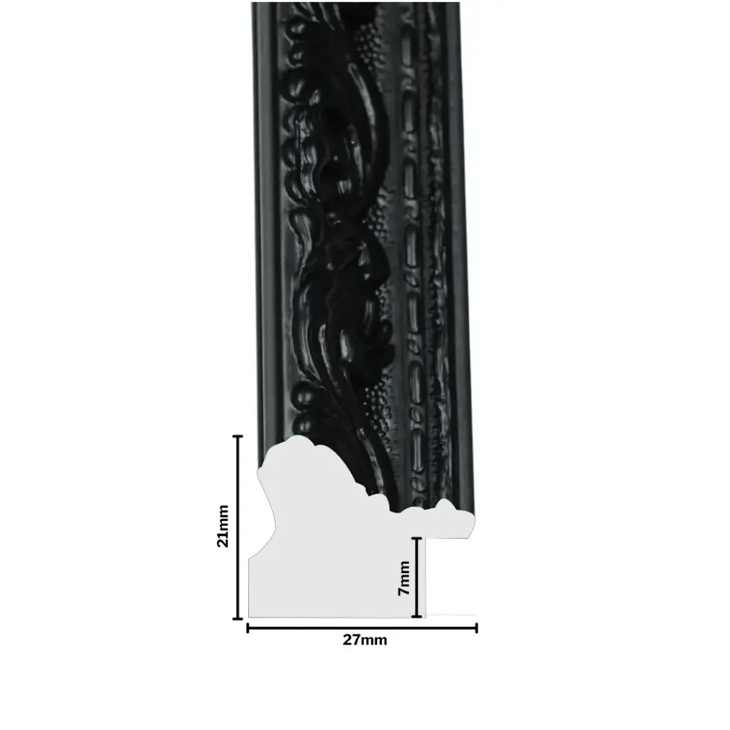 PS Moulding W 27 X H 21 X L 2900mm Black
