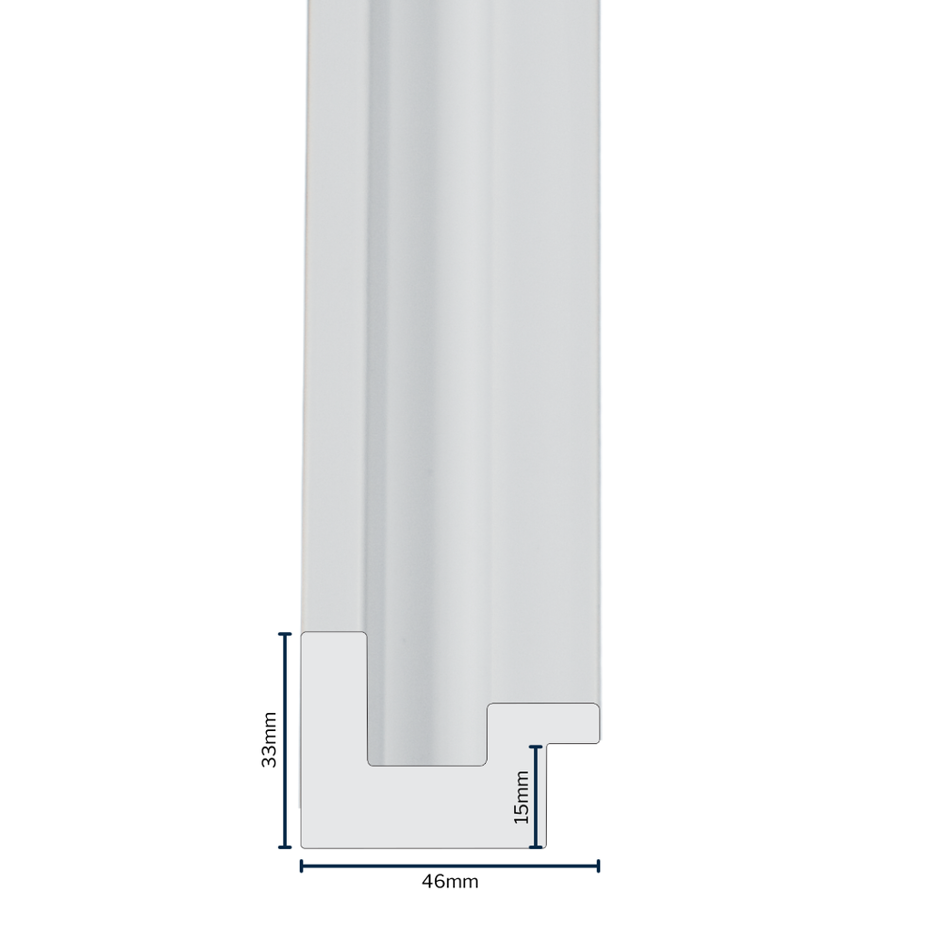 PS Moulding W 46 X H 33 X L 2900mm Matt White