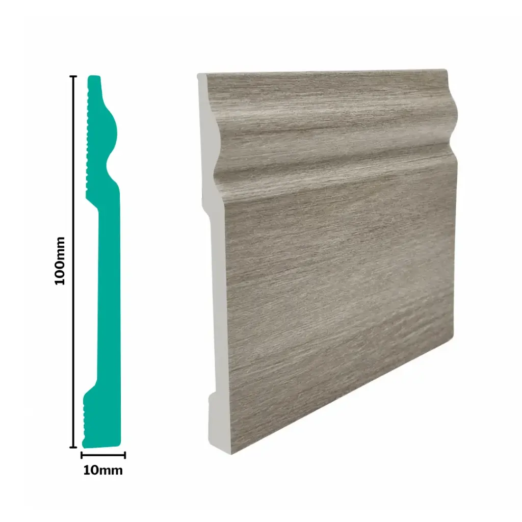 HDPS Skirting H 100 X W 10 X L 2700mm Eucalyptus