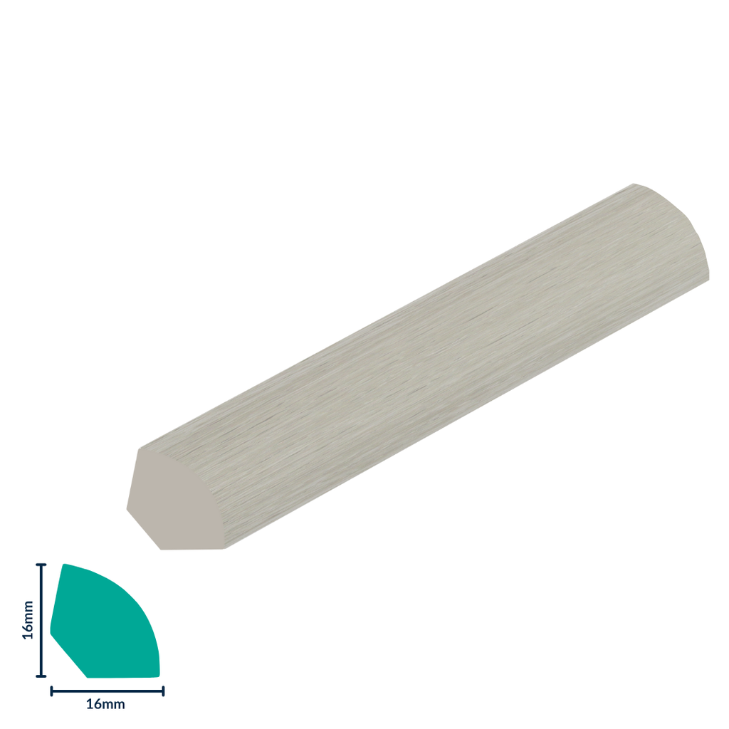 HDPS Quarter Round H 16 X W 16 X L 2700mm Macadamia 