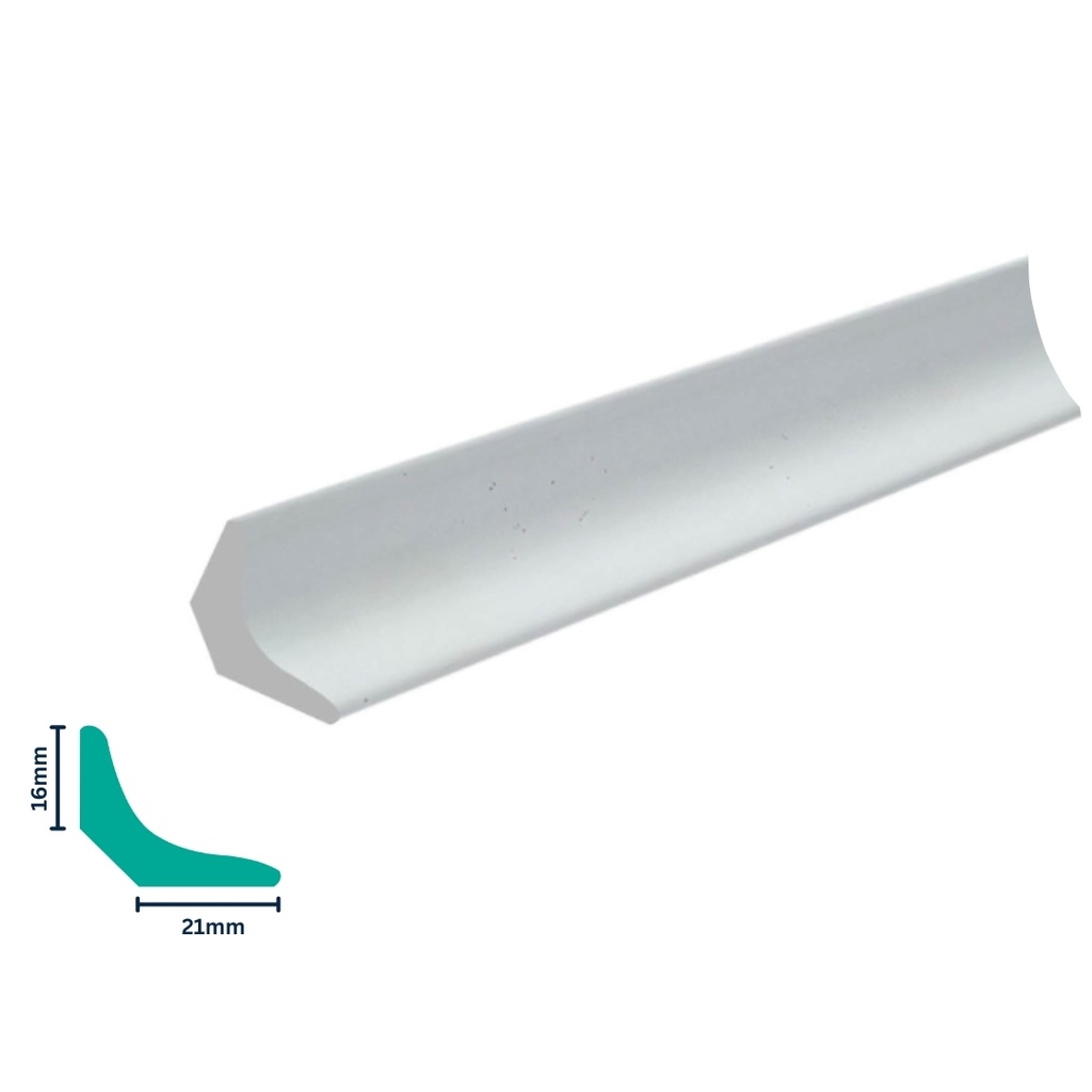 HDPS Scotia H 21 X W 16 X L 2700mm White 